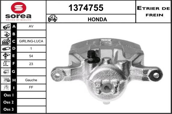 SNRA 1374755 - Pinza freno autozon.pro