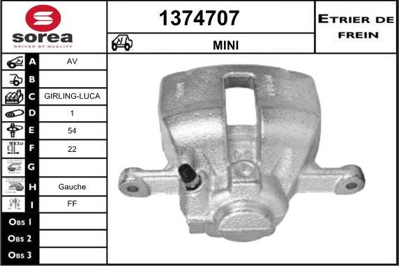 SNRA 1374707 - Pinza freno autozon.pro