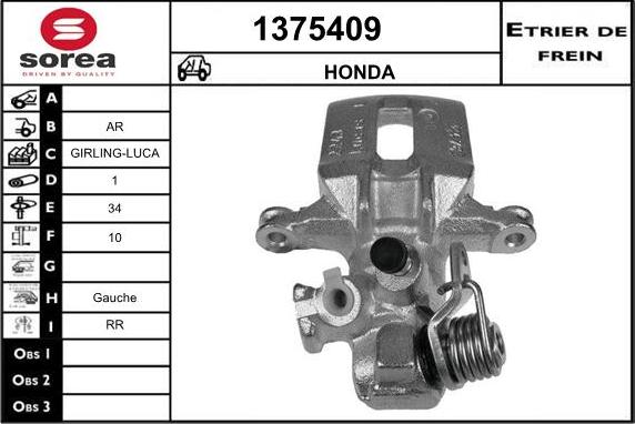 SNRA 1375409 - Pinza freno autozon.pro