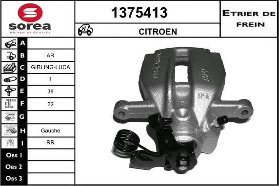 SNRA 1375413 - Pinza freno autozon.pro