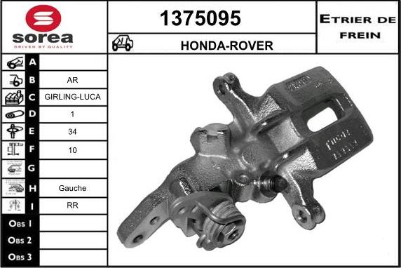 SNRA 1375095 - Pinza freno autozon.pro