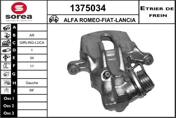 SNRA 1375034 - Pinza freno autozon.pro