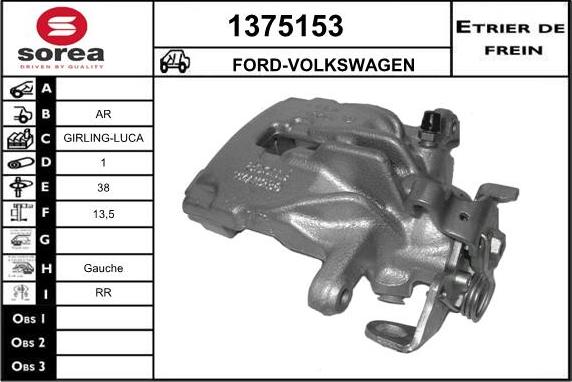 SNRA 1375153 - Pinza freno autozon.pro