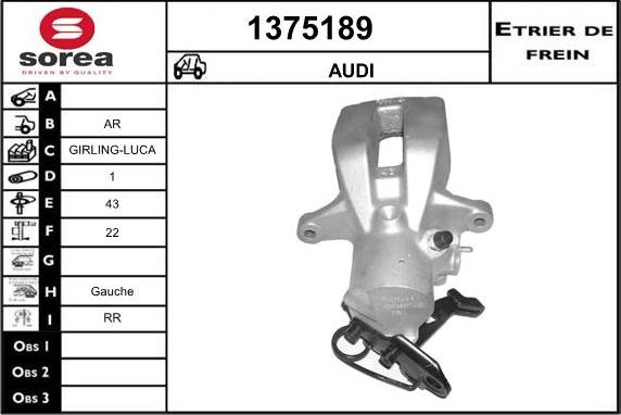 SNRA 1375189 - Pinza freno autozon.pro