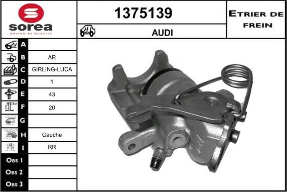 SNRA 1375139 - Pinza freno autozon.pro