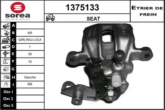 SNRA 1375133 - Pinza freno autozon.pro