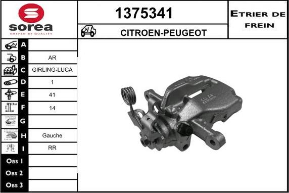 SNRA 1375341 - Pinza freno autozon.pro