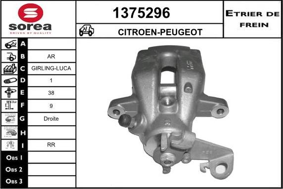 SNRA 1375296 - Pinza freno autozon.pro