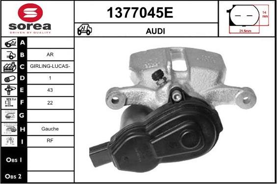 SNRA 1377045E - Pinza freno autozon.pro