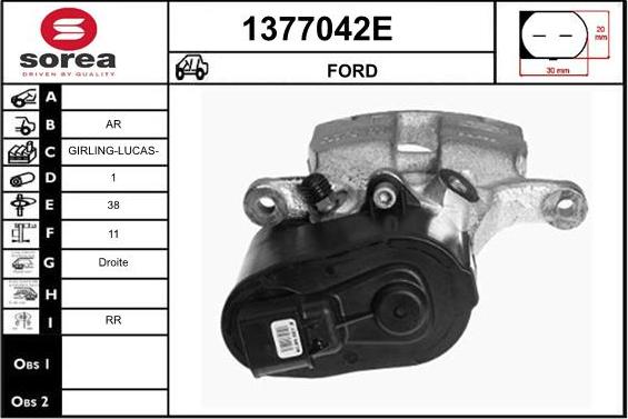 SNRA 1377042E - Pinza freno autozon.pro