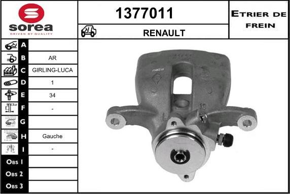 SNRA 1377011 - Pinza freno autozon.pro