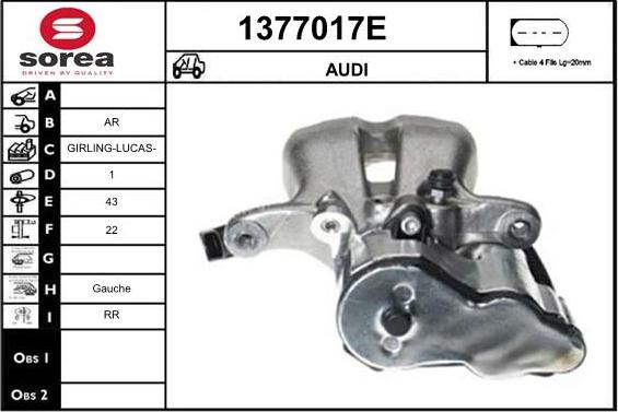 SNRA 1377017E - Pinza freno autozon.pro