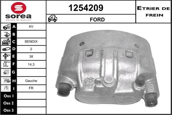 SNRA 1254209 - Pinza freno autozon.pro