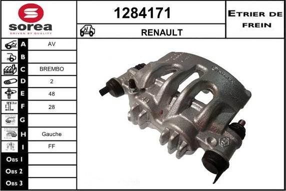 SNRA 1284171 - Pinza freno autozon.pro