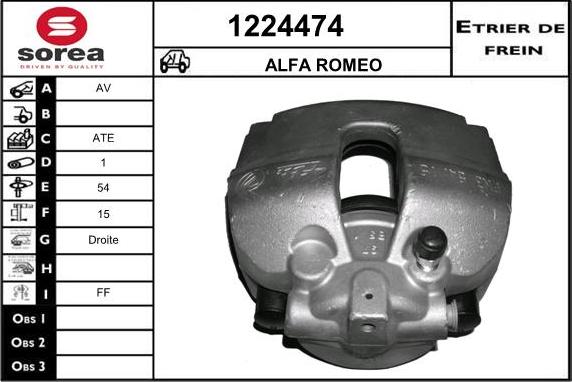 SNRA 1224474 - Pinza freno autozon.pro