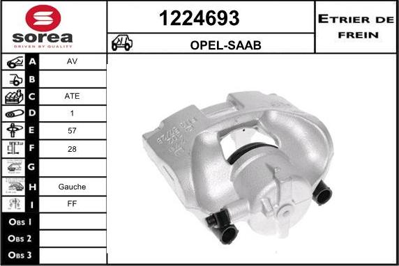 SNRA 1224693 - Pinza freno autozon.pro