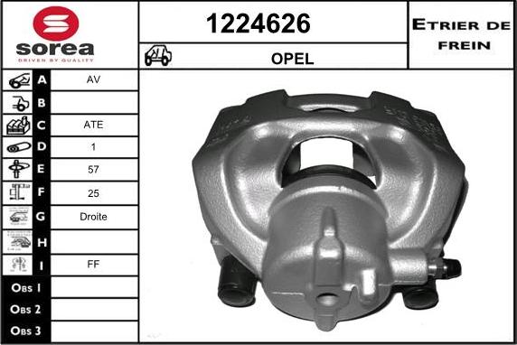 SNRA 1224626 - Pinza freno autozon.pro