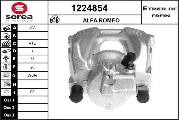 SNRA 1224854 - Pinza freno autozon.pro