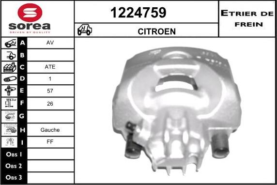 SNRA 1224759 - Pinza freno autozon.pro