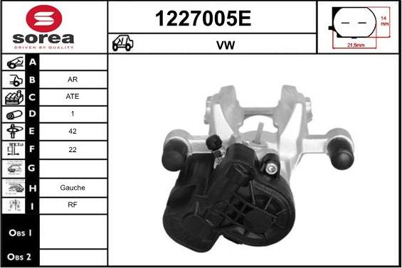 SNRA 1227005E - Pinza freno autozon.pro