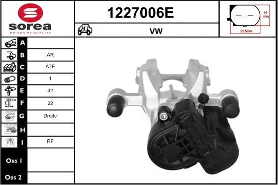 SNRA 1227006E - Pinza freno autozon.pro