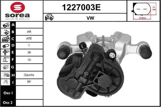 SNRA 1227003E - Pinza freno autozon.pro