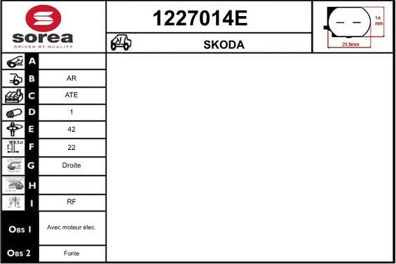 SNRA 1227014E - Pinza freno autozon.pro