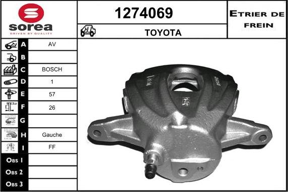 SNRA 1274069 - Pinza freno autozon.pro