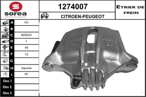 SNRA 1274007 - Pinza freno autozon.pro