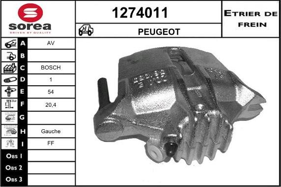 SNRA 1274011 - Pinza freno autozon.pro