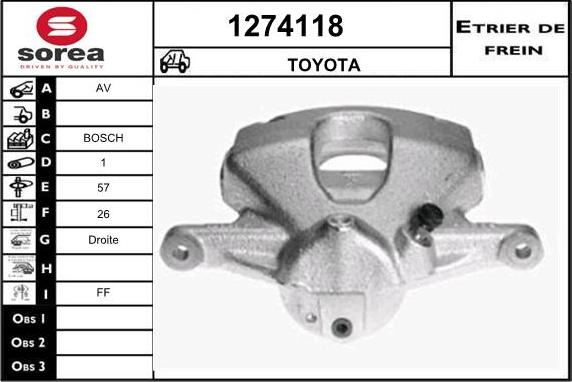 SNRA 1274118 - Pinza freno autozon.pro