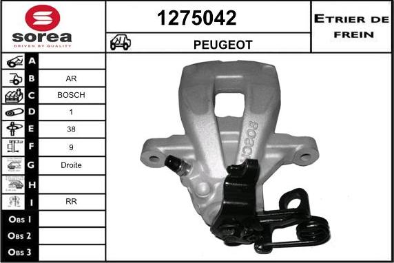 SNRA 1275042 - Pinza freno autozon.pro