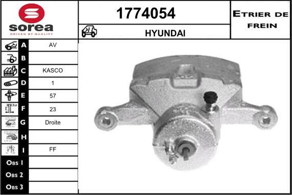 SNRA 1774054 - Pinza freno autozon.pro