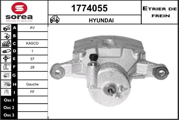 SNRA 1774055 - Pinza freno autozon.pro