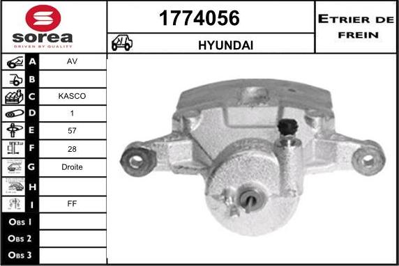 SNRA 1774056 - Pinza freno autozon.pro