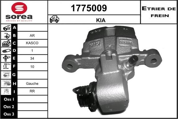 SNRA 1775009 - Pinza freno autozon.pro