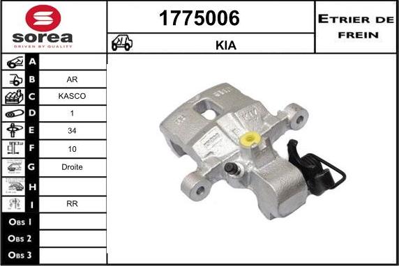 SNRA 1775006 - Pinza freno autozon.pro