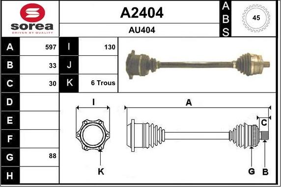 SNRA A2404 - Albero motore / Semiasse autozon.pro