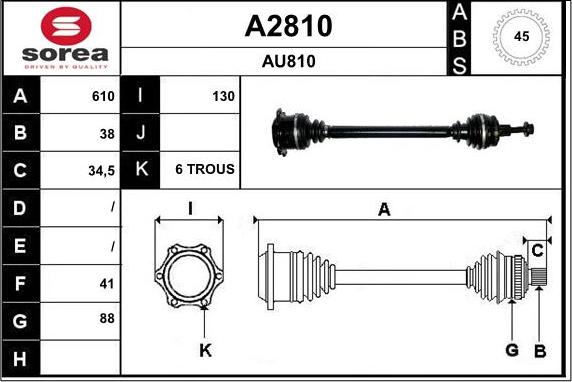 SNRA A2810 - Albero motore / Semiasse autozon.pro