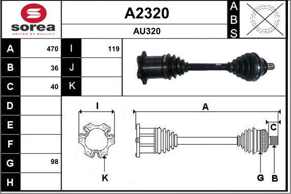 SNRA A2320 - Albero motore / Semiasse autozon.pro