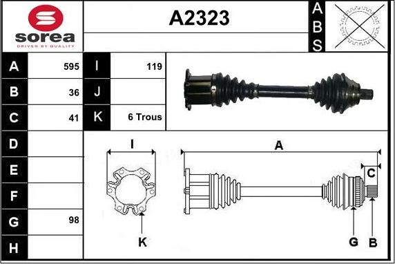 SNRA A2323 - Albero motore / Semiasse autozon.pro