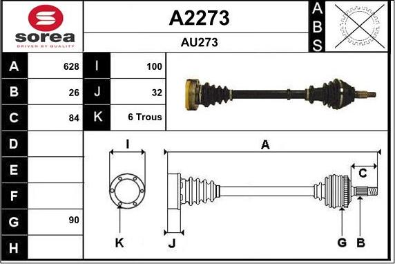 SNRA A2273 - Albero motore / Semiasse autozon.pro