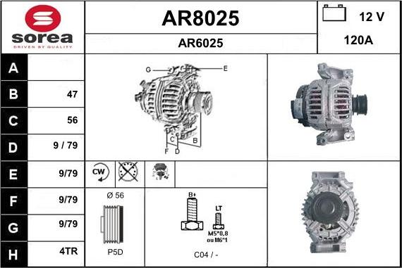 SNRA AR8025 - Alternatore autozon.pro