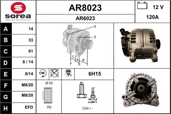 SNRA AR8023 - Alternatore autozon.pro