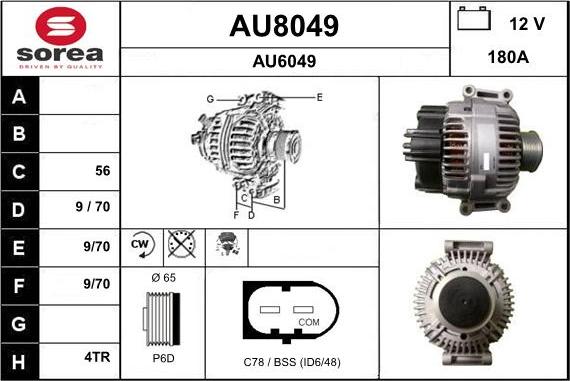 SNRA AU8049 - Alternatore autozon.pro