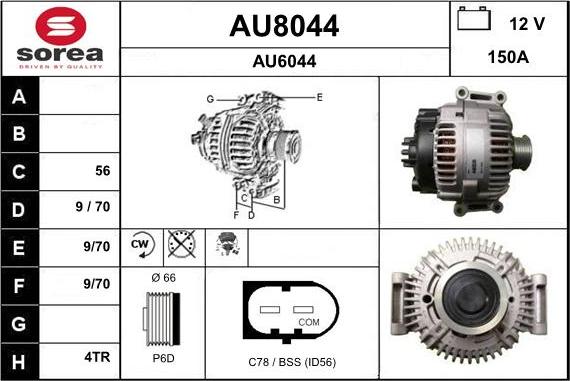 SNRA AU8044 - Alternatore autozon.pro