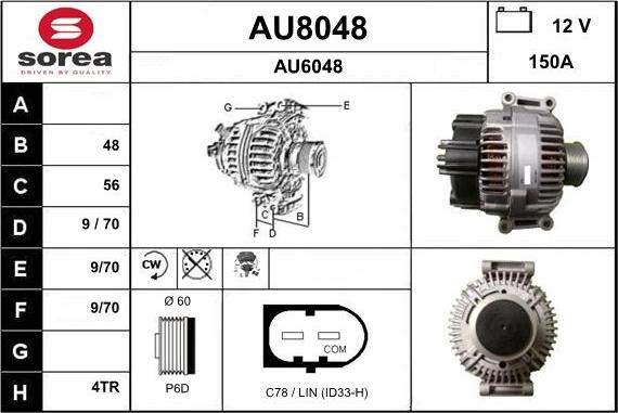 SNRA AU8048 - Alternatore autozon.pro