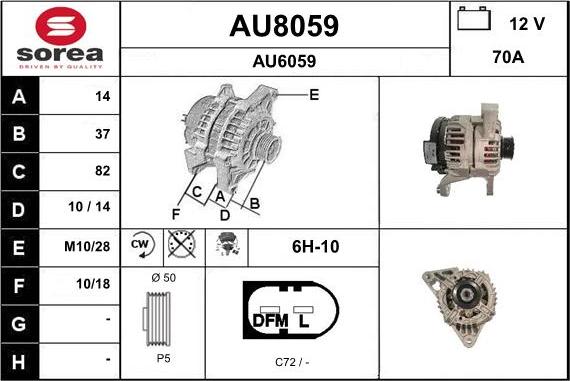 SNRA AU8059 - Alternatore autozon.pro