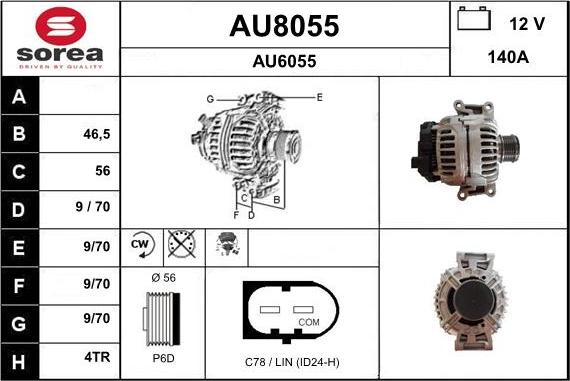 SNRA AU8055 - Alternatore autozon.pro