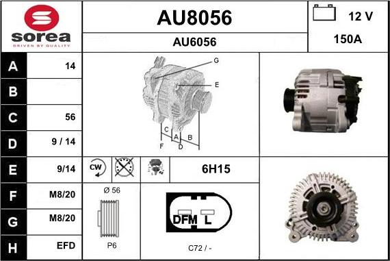 SNRA AU8056 - Alternatore autozon.pro